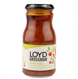 Loyd Grossman Primavera Pasta Sauce  Glass Bottle  350 grams